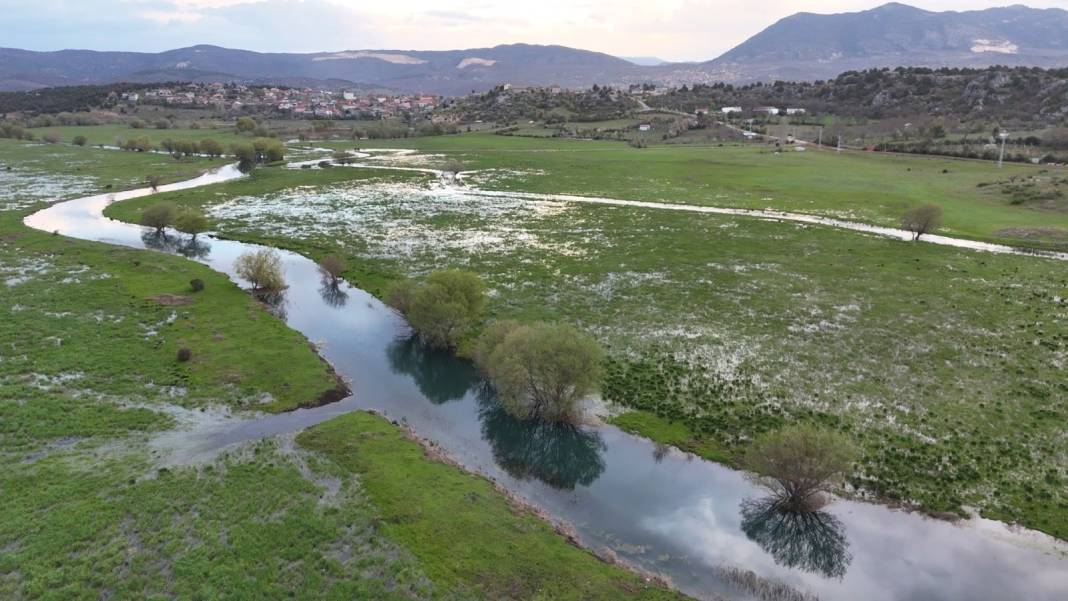 Konya'da masaldan çıkma, tablo gibi güzellik! Leylekler burada mola veriyor 4